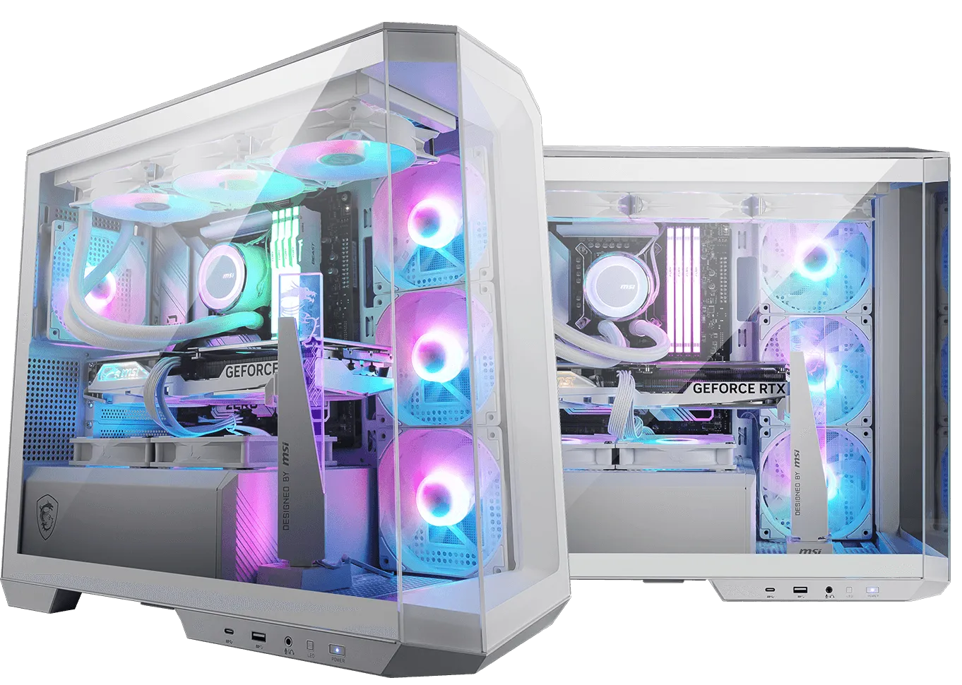 MSI 微星 PANO M100R PZ Micro-ATX Case (白色/White)(CA-MPZM10W)(支援背插式主機板)