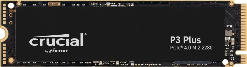 Crucial P3 Plus 2TB Gen 4 M.2 SSD (R:4200MB/s/W:5000MB/s)(固態硬碟)(CT2000P3PSSD8)