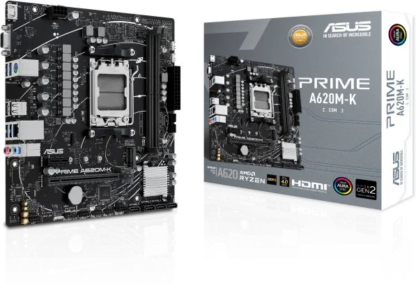 Asus 華碩 PRIME A620M-K CSM Micro-ATX 主機板 (DDR5)