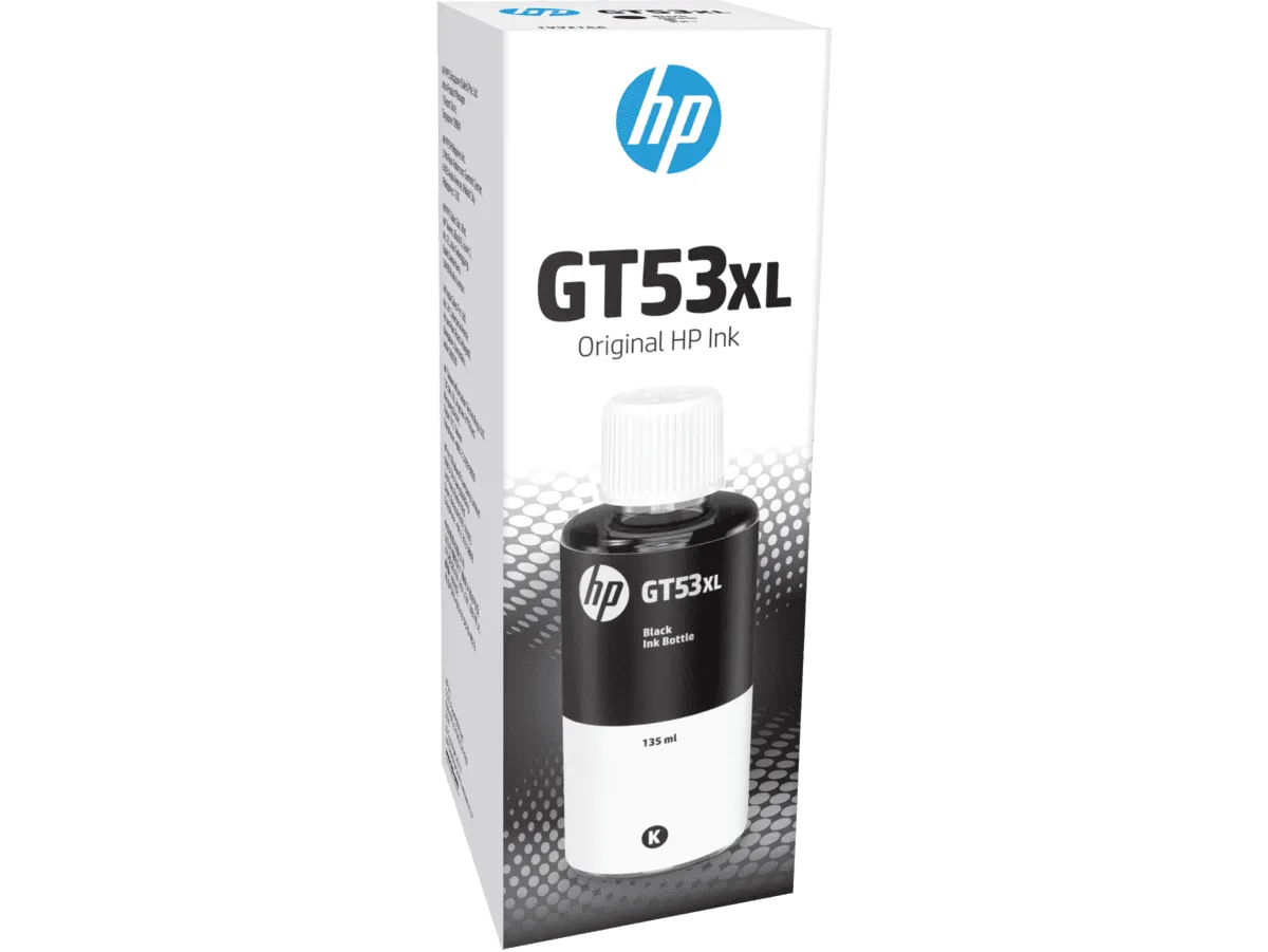 HP GT53XL 135 毫升黑色原廠墨水瓶 (1VV21AA)