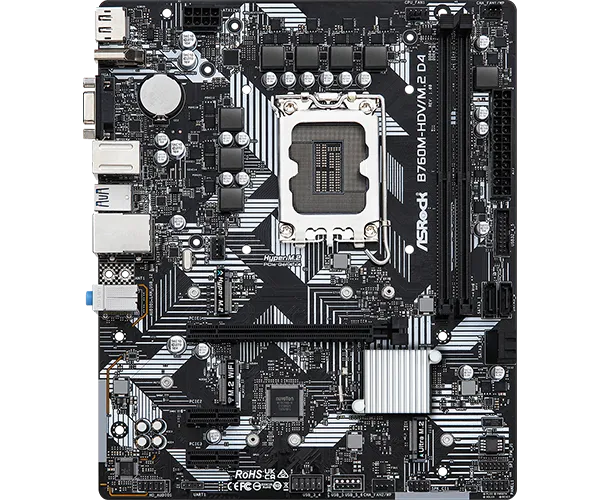 ASRock 華擎 B760M-HDV/M.2 D4 Micro-ATX 主機板 (DDR4/LGA 1700)