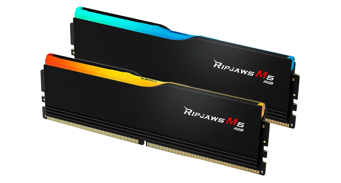 G.Skill Ripjaws M5 RGB 96GB 黑色焰刃套裝 (2x48GB) D5-6400C32 (F5-6400J3239F48GX2-RM5RK)(Intel XMP)