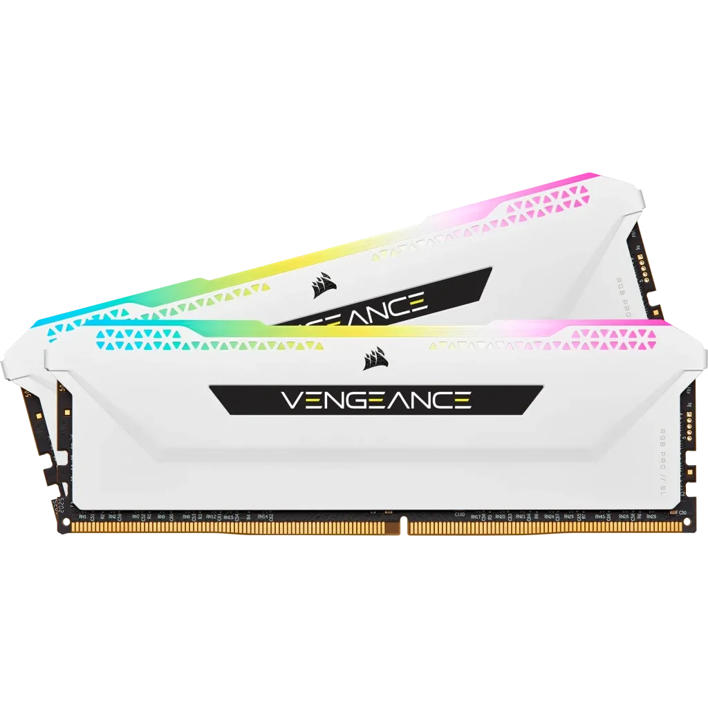 美品★白32G CORSAIR VENGEANCE RGB PRO超高輝度① VENGEANCE® RGB PRO 32GB (2 x 16GB) DDR4 DRAM 3200MHz C16