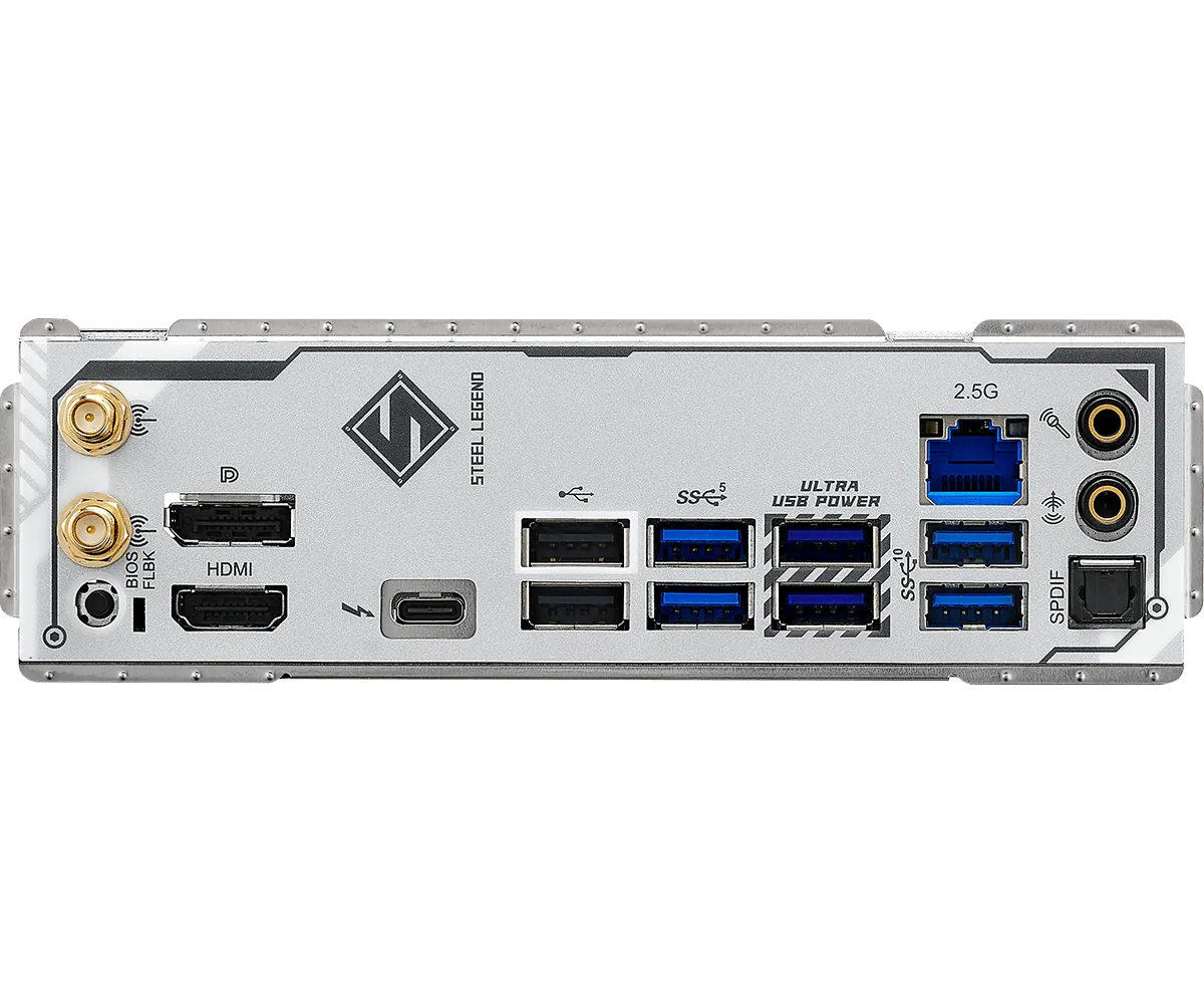 ASRock 華擎 B860M Steel Legend WiFi Micro-ATX 主機板 (DDR5/Wi-Fi/藍牙/LGA1851)