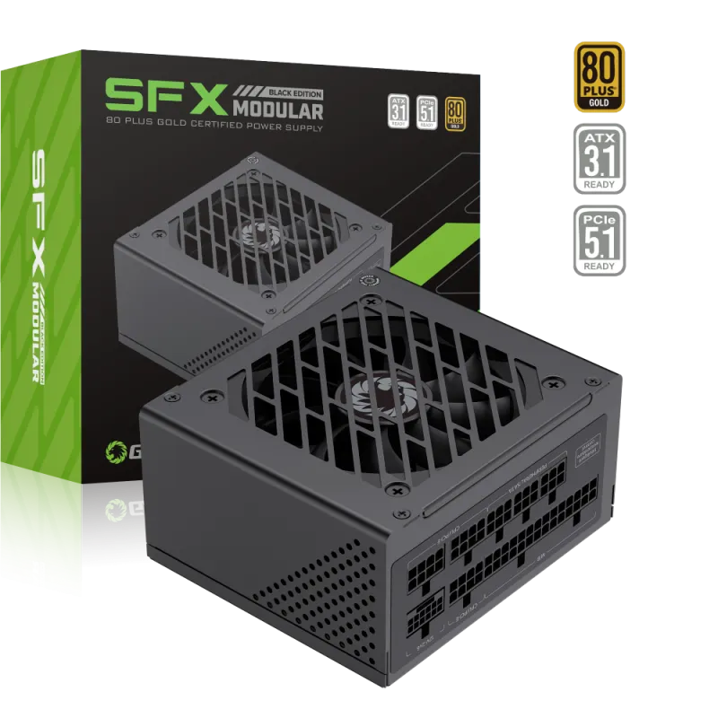 GameMax 650W/GS650G ATX 3.1 金牌全模組黑色細火牛,3年保用 80PLUS Gold(SFX)