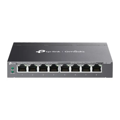 TP-Link-Omada-DS108GP-8-Port-Gigabit-Unmanaged-Desktop-Switch-with-8-Port-PoE+-(DS108GP)