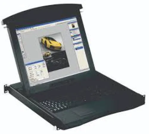 CyberView-F117-IP1602e-1U-17"-(KVM-Switch)---1U-17"-Full-HD-LCD-Keyboard-Drawer-w----16-port-Combo-(PS-2-&-USB)-DB-15-KVM-Switch--&-Built-in-CAT.6-IP-KVM-Extender----Std.-USB-KVM-cable,-6-ft-(CB-6)-x-16pcs