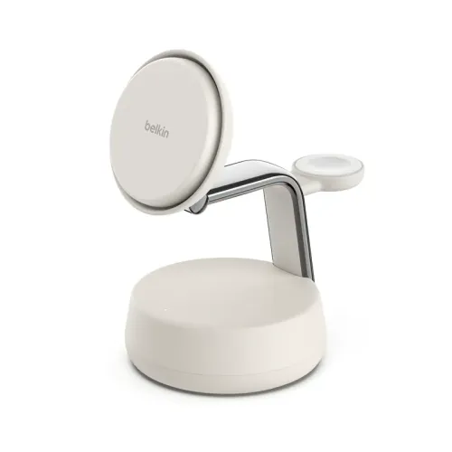 Belkin-UltraCharge-Pro-Qi2-3合1-磁吸充電座25W-(炭灰色)(WIZ040myCH)(745883922949)(Centralfield-中田)