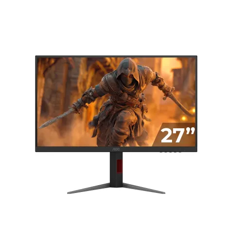 AOC--27"-U27G4XM-平面電競顯示器-(-Mini-LED--FHD@320Hz-3840x2160@160Hz--HDMI&DP--VESA100--高低升降)
