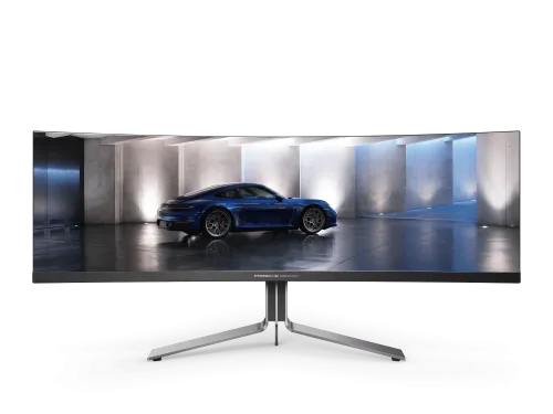 AOC--49"--PD49-專業曲面電競顯示器-(QD-OLED--5120x1440--240Hz--HDMI,DP&USB-C--VESA100--高低升降--1800R)