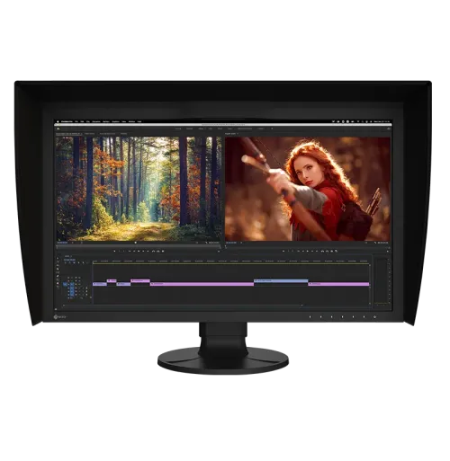 EIZO-藝卓-ColorEdge-27"-CG2700X-BK-專業平面顯示器-(-IPS--3840x2160--60Hz--HDMI,DP&USB-C--VESA100-高低升降--A-RGB-99-)