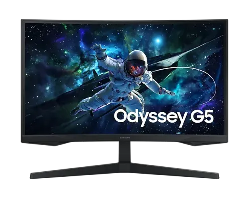 Samsung-三星-27"-Odyssey-G5-27CG552│G55C-電競顯示器-(-VA--2560x1440--165Hz--HDMI&DP--VESA75--1000R)(LS27CG552ECXXK)