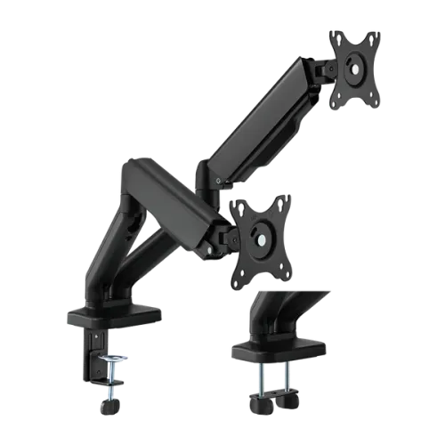 Brateck-Elemental-LDT46-C024E-17-32"-雙屏-氣動彈簧式顯示器支架