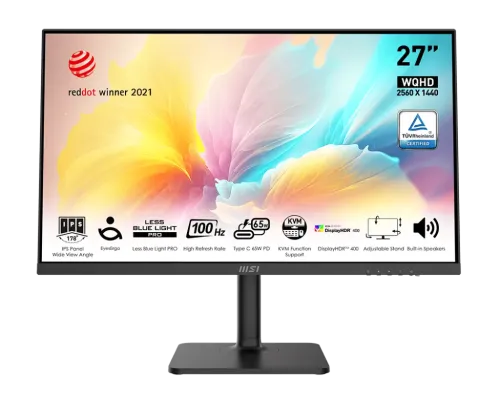 MSI-微星-27"-Modern-MD272QXPW-商務顯示器-(-IPS--2560x1440--100Hz--HDMI&DP--高低升降--sRGB115-(CIE-1976))